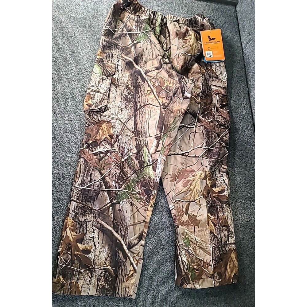NWT Field & Stream Camouflage Hunting Waterproof Pants Men Size Large